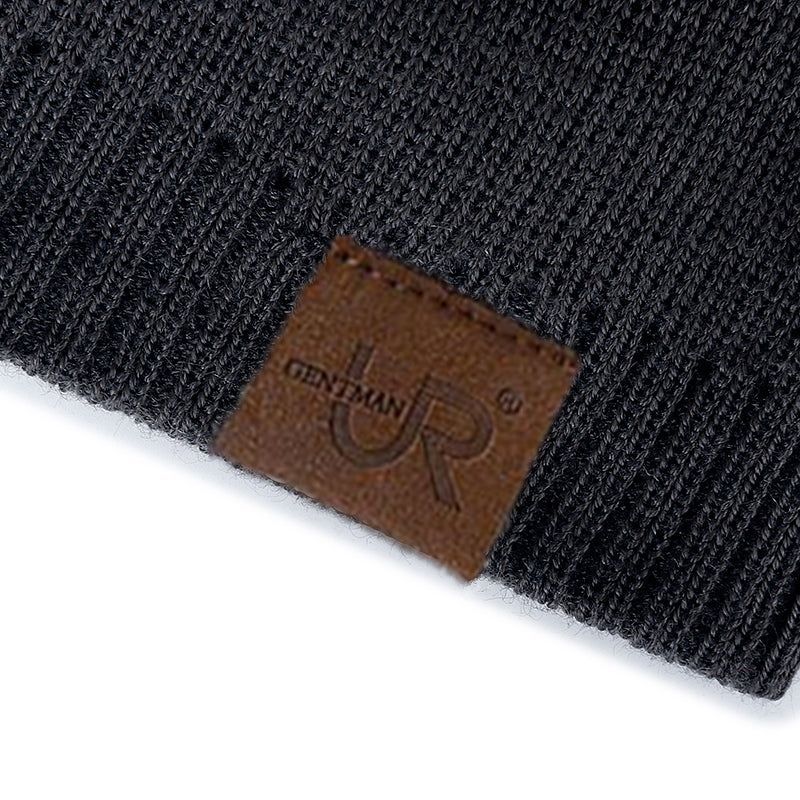 Solid Color Knitted Hats For Men And Women Unisex Labal Winter Beanie Cap Outdoor Sports Hat With F 4