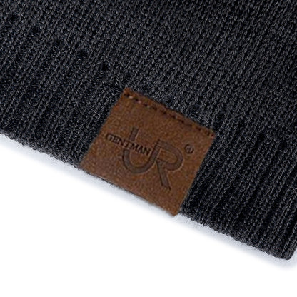 Solid Color Knitted Hats For Men And Women Unisex Labal Winter Beanie Cap Outdoor Sports Hat With F 4