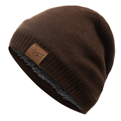 Solid Color Knitted Hats For Men And Women Unisex Labal Winter Beanie Cap Outdoor Sports Hat With F 10