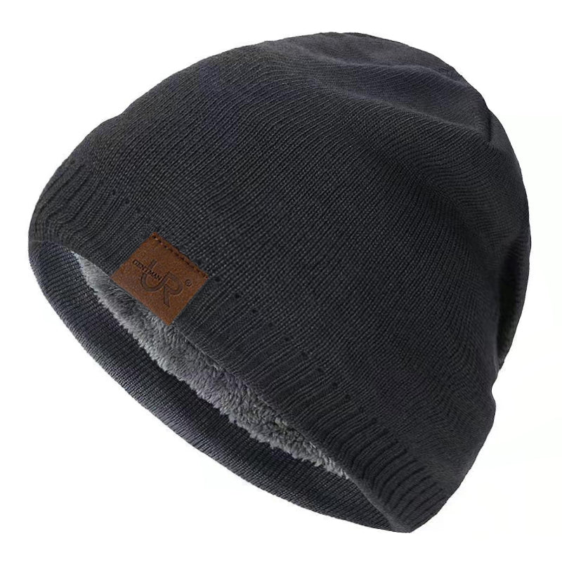 Solid Color Knitted Hats For Men And Women Unisex Labal Winter Beanie Cap Outdoor Sports Hat With F 11