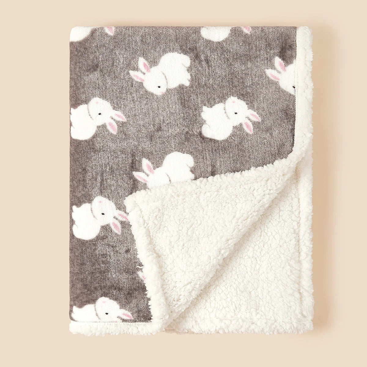 Baby Swaddle Wrap Winter Baby Blanket Soft Flannel Lamb Fleece Quilt For Newborn 5