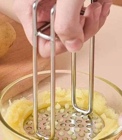 Vegetable Masher, Fruit Press Maker, Stainless Steel Potato Masher Tool