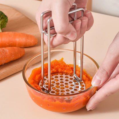 Vegetable Masher Fruit Press Maker Stainless Steel Potato Masher Tool 2