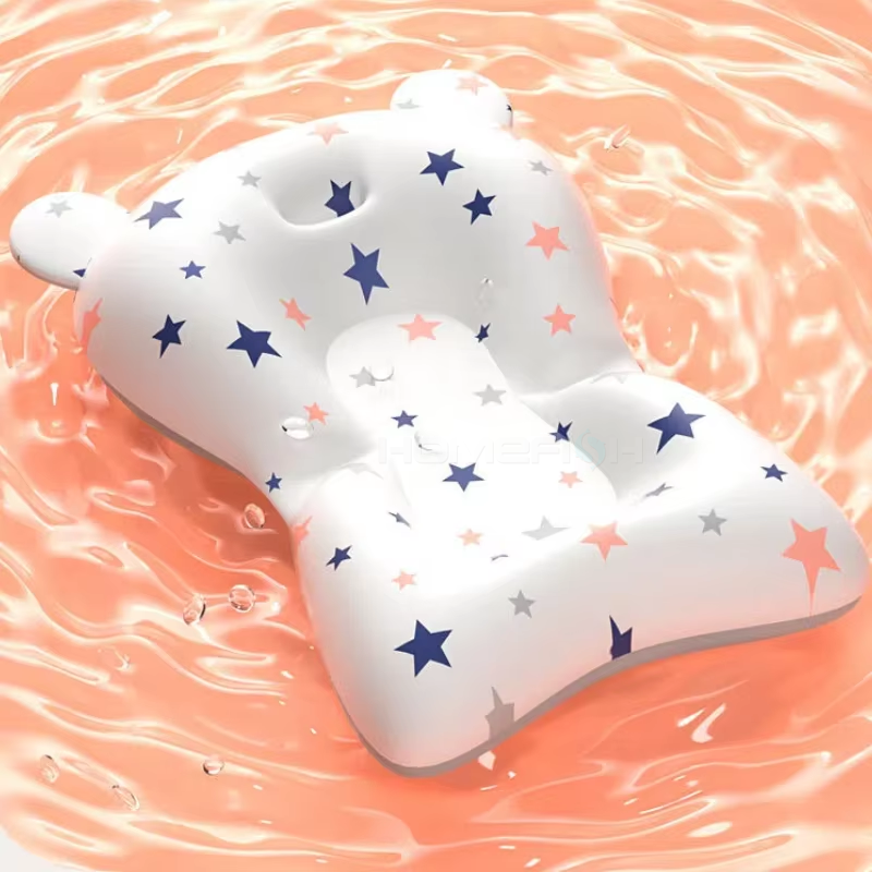 Adjustable Newborn Bathing Cushion Infant Safety Net Hammock Baby Bath Support Pad Foldable Floatin 1