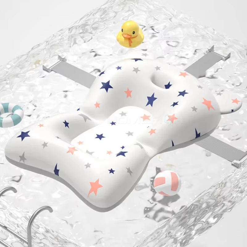 Adjustable Newborn Bathing Cushion Infant Safety Net Hammock Baby Bath Support Pad Foldable Floatin 2