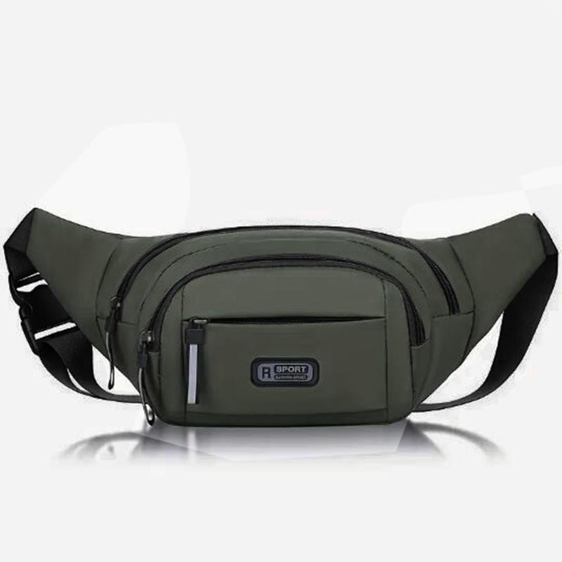 Waterproof Sports Mobile Phone Bag, Large-capacity Men Waist Bag, Casual Oxford Anti-theft Chest Bag for Outdoor Travel