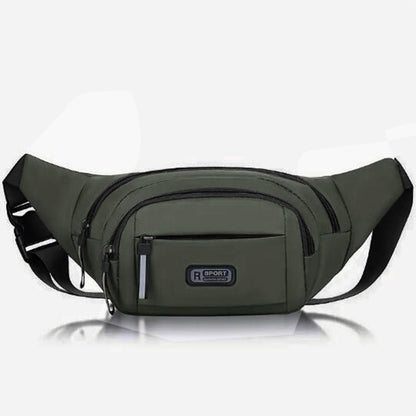 Waterproof Sports Mobile Phone Bag, Large-capacity Men Waist Bag, Casual Oxford Anti-theft Chest Bag for Outdoor Travel
