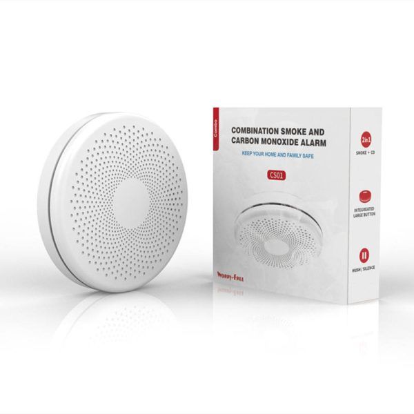 SmartGuard 2-in-1 WiFi Smoke & Carbon Monoxide Detector, Tuya Smart Home Alarm