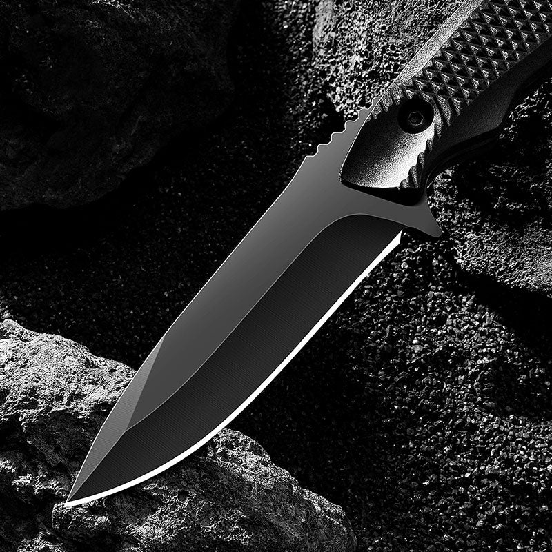 High Hardness 1pc Stainless Steel Pocket Knife with Sheath, Portable BBQ Peel Knife for Outdoors