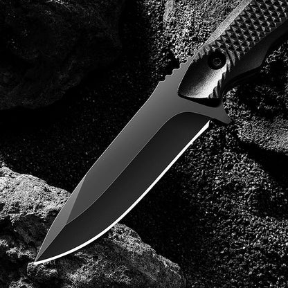 High Hardness 1pc Stainless Steel Pocket Knife with Sheath, Portable BBQ Peel Knife for Outdoors