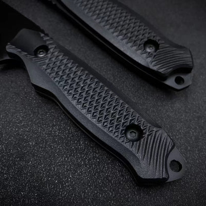 High Hardness 1pc Stainless Steel Pocket Knife with Sheath, Portable BBQ Peel Knife for Outdoors