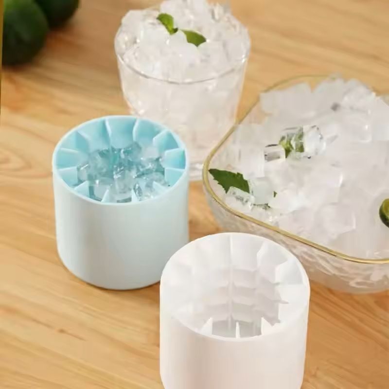 Silicone Round Ice Cube Mold – DIY Freezer Tray for Homemade Ice