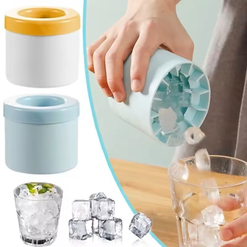 Silicone Round Ice Cube Mold  DIY Freezer Tray For Homemade Ice 4