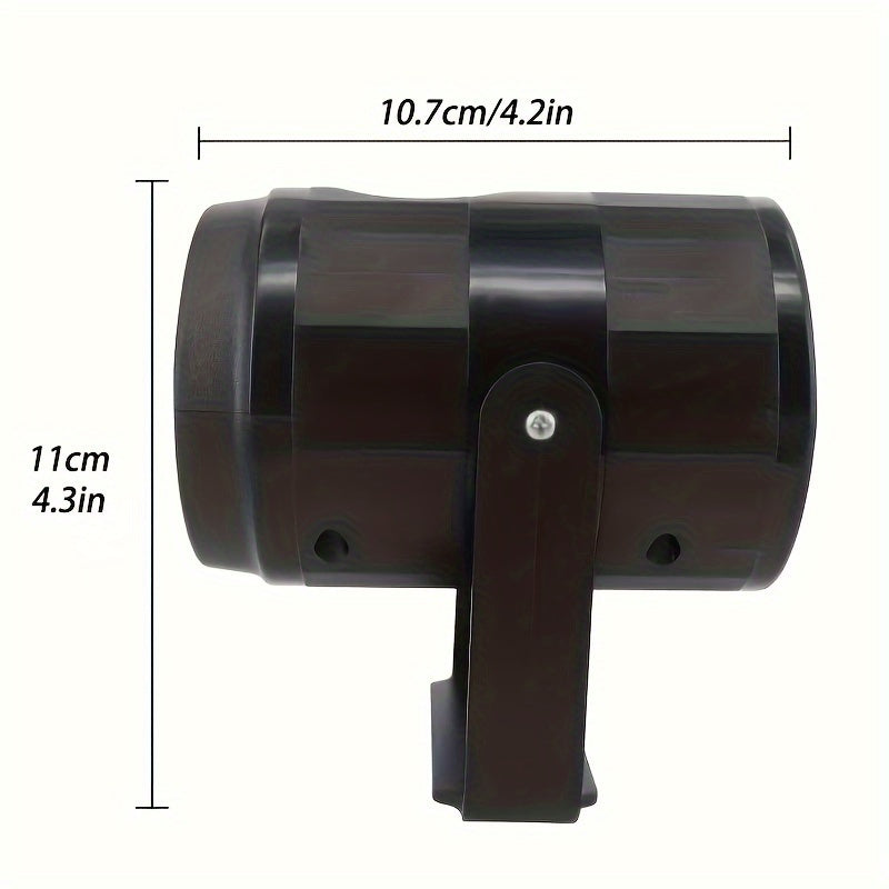 LED Snowflake Projection Light, Simulating Winter Snow for Christmas, USB Powered Rotating Snowflake for Halloween