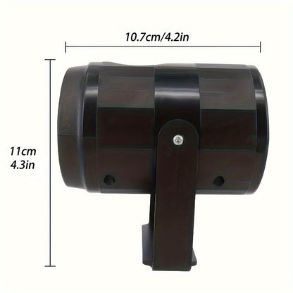 LED Snowflake Projection Light, Simulating Winter Snow for Christmas, USB Powered Rotating Snowflake for Halloween