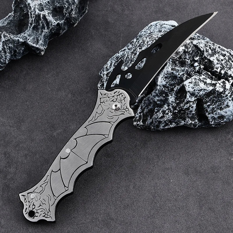 Sharp Outdoor Tactical Folding Knife, High Hardness Stainless Steel Survival Pocket Knife for Hiking and Camping