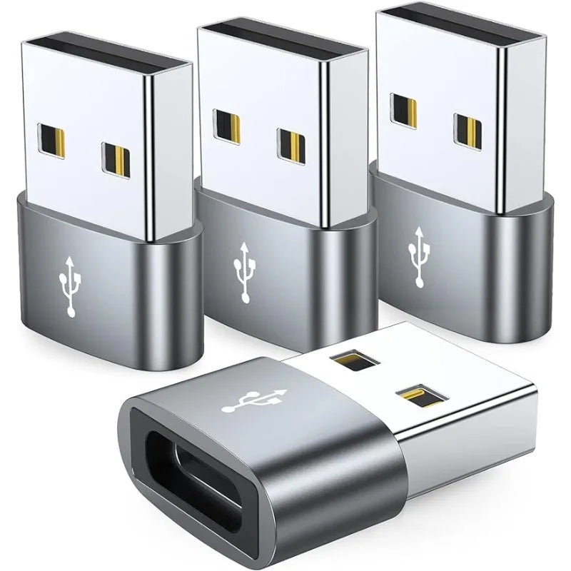 USB C Female to USB Male Adapter, Type C to USB A Charger Cable Converter