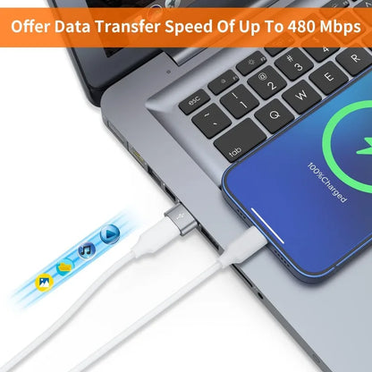 USB C Female to USB Male Adapter, Type C to USB A Charger Cable Converter