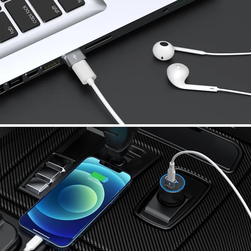 USB C Female to USB Male Adapter, Type C to USB A Charger Cable Converter