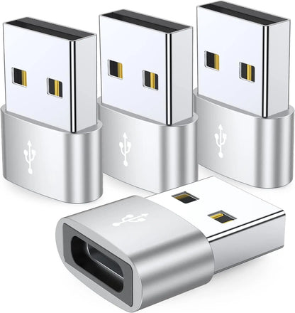 USB C Female to USB Male Adapter, Type C to USB A Charger Cable Converter