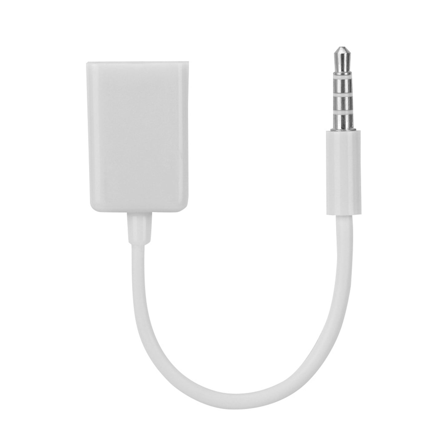Male Jack Plug To USB Female AUX Audio Cable Converter Adaptor Cord USB To Audio Adaptor 6