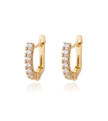 Stainless Steel Star Hoop Earrings 16