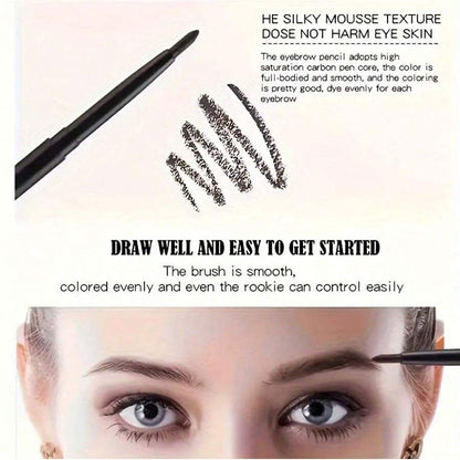 Long Lasting Waterproof Black Eyeliner, Smudge Proof Pencil, Beginner Friendly Eye Makeup