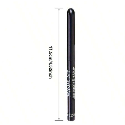 Long Lasting Waterproof Black Eyeliner, Smudge Proof Pencil, Beginner Friendly Eye Makeup