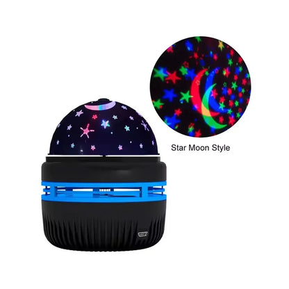 Home Room Atmosphere Decorations, LED Starry Sky Night Lights USB Projector Lamp, Magic Ball Moon Star Christmas Lights