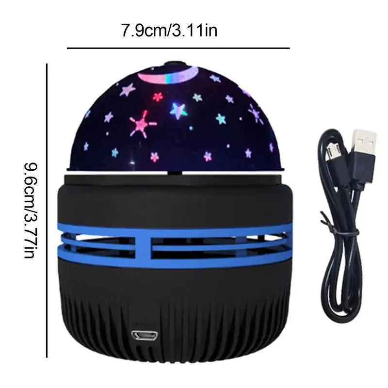 Home Room Atmosphere Decorations, LED Starry Sky Night Lights USB Projector Lamp, Magic Ball Moon Star Christmas Lights