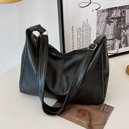 Maillard Vintage Casual Tote Bags PU Leather Crossbody Stylish Large Capacity Handbag For Women 5