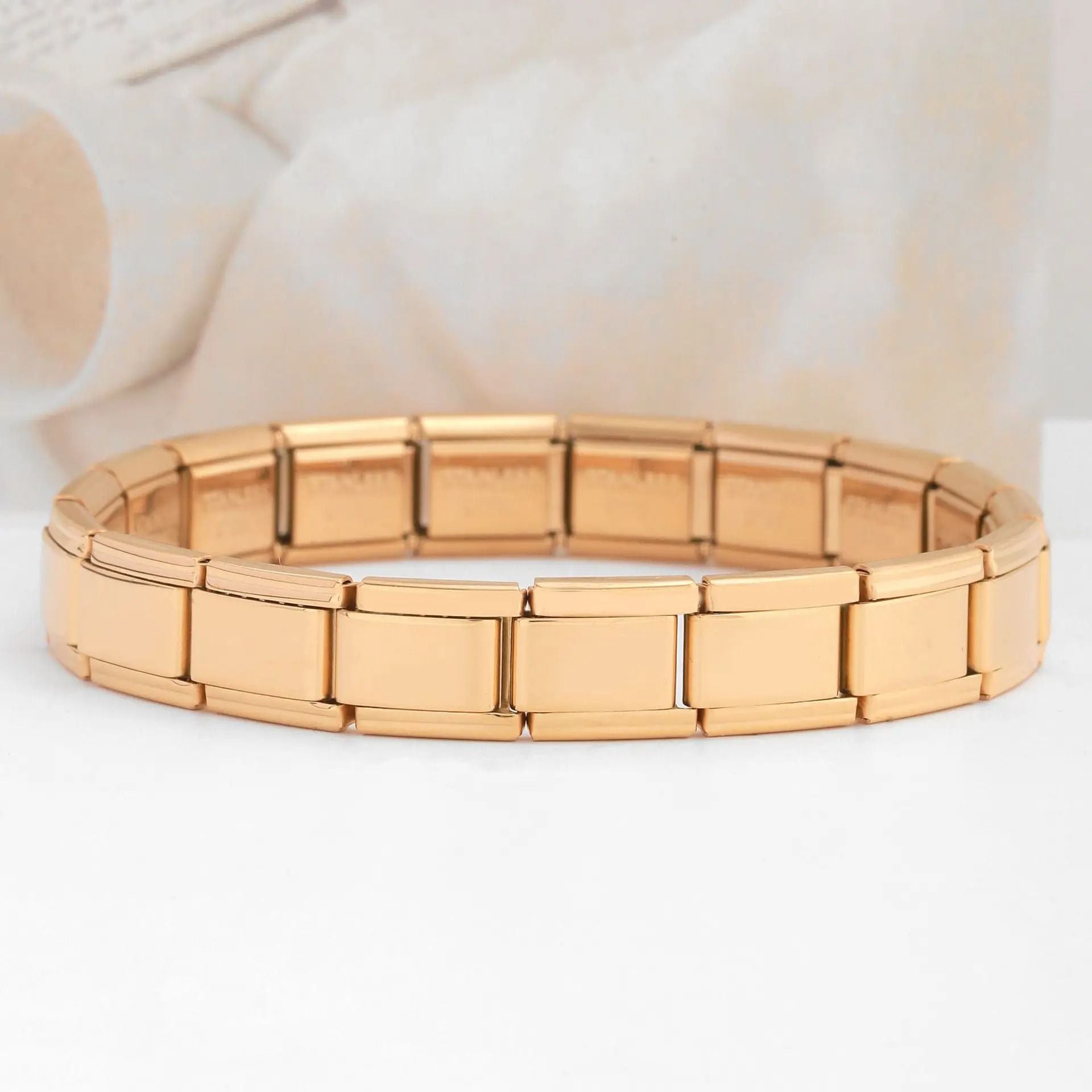 Square Stainless Steel Stretch Bracelet 4