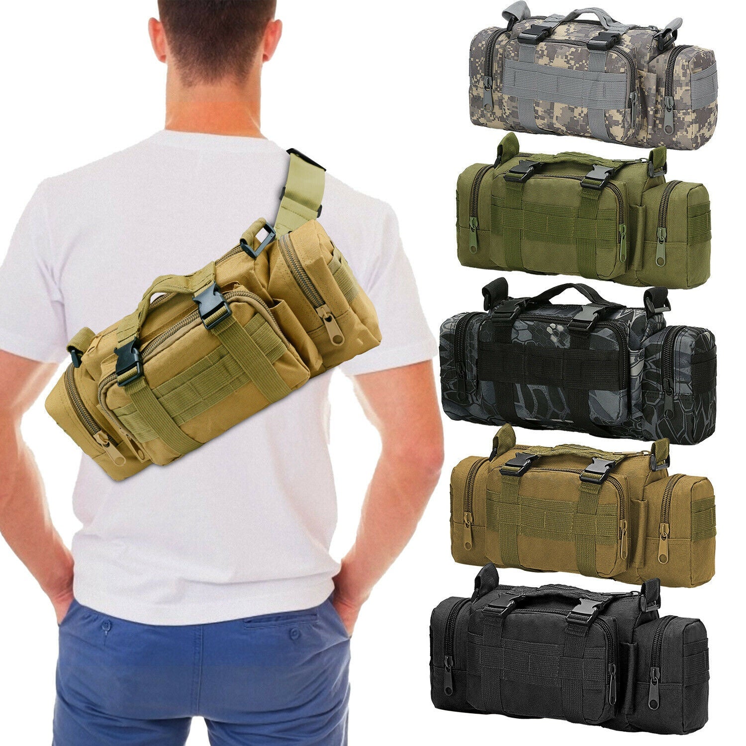 Camera Waist Bags Outdoor Fanny Pack Waist Belt Sling Shoulder Bag Waist Bags 3