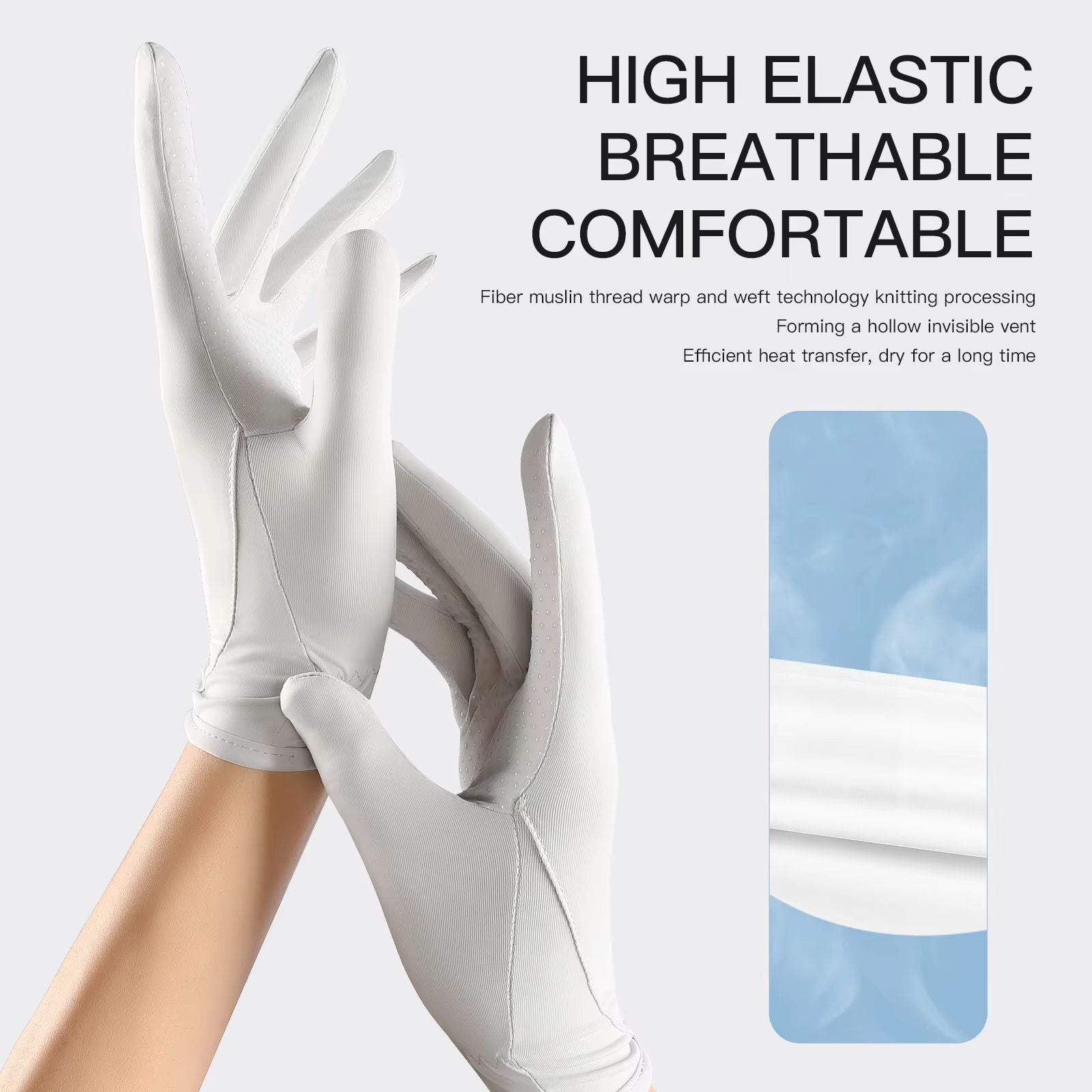 ProCool Ice Silk UV Protection Driving And Fishing Gloves 4