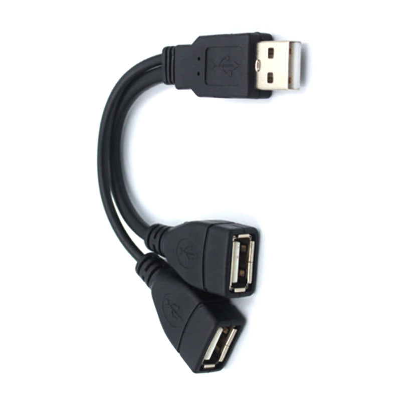 Splitter Y Cable Male to Female Power Adapter Extension Cord for PC Car Charging Data Transmission