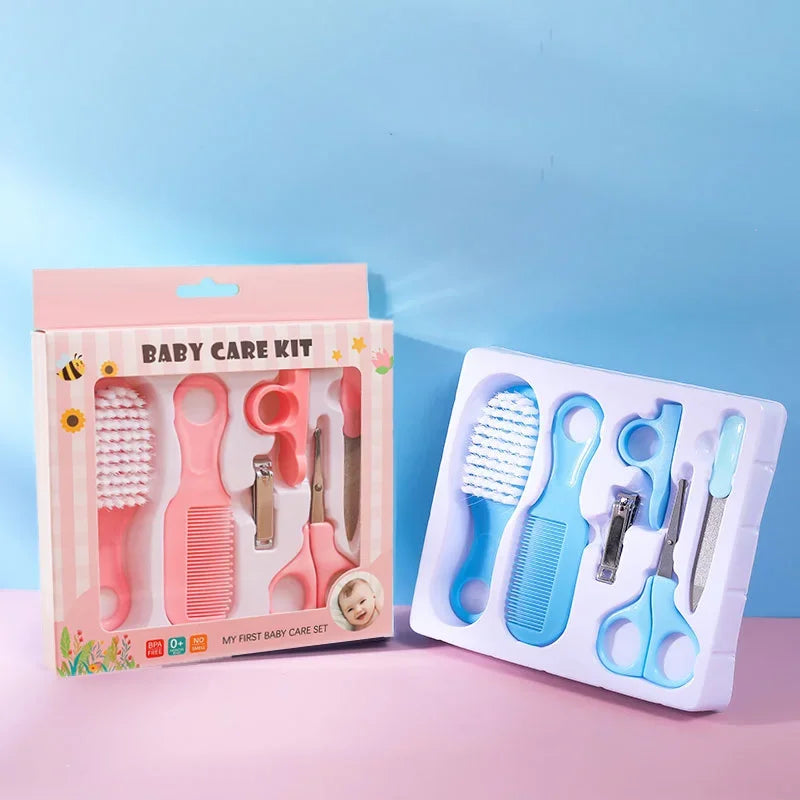 Baby Care Set Grooming Brush Set Nail Trimmer Scissors Clipper Hygiene Kit