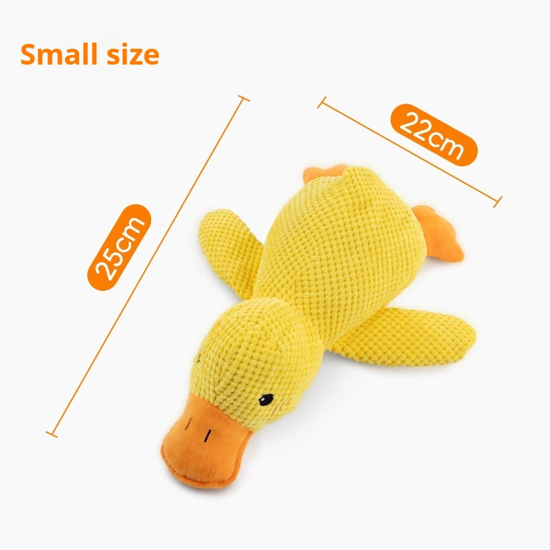 Sleeping Duck Dog Toy, Plush Companion for Teeth Grinding Relief, Boredom Cat Pet Toy
