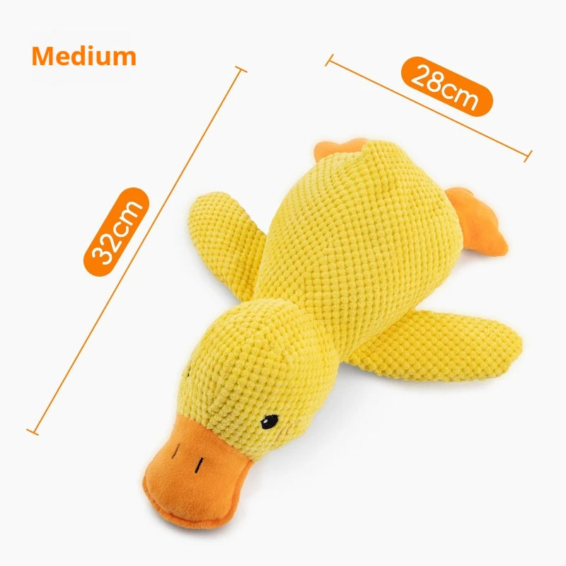 Sleeping Duck Dog Toy, Plush Companion for Teeth Grinding Relief, Boredom Cat Pet Toy