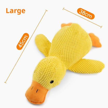 Sleeping Duck Dog Toy, Plush Companion for Teeth Grinding Relief, Boredom Cat Pet Toy