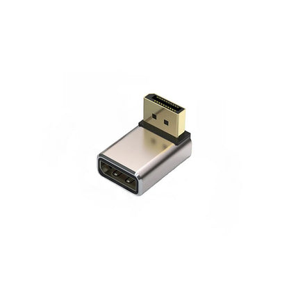Gold Plated Vertical Bend Adaptor Monitor DP Interface Extension Computer Graphics Card Aluminium A 6