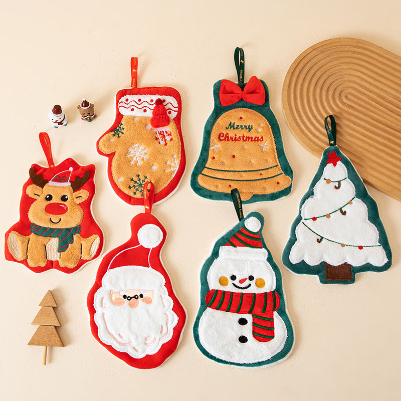 Adorable Holiday Gift For Toddlers Cute Christmas Baby Towel Festive Cartoon Design Kids Bath Towel 1