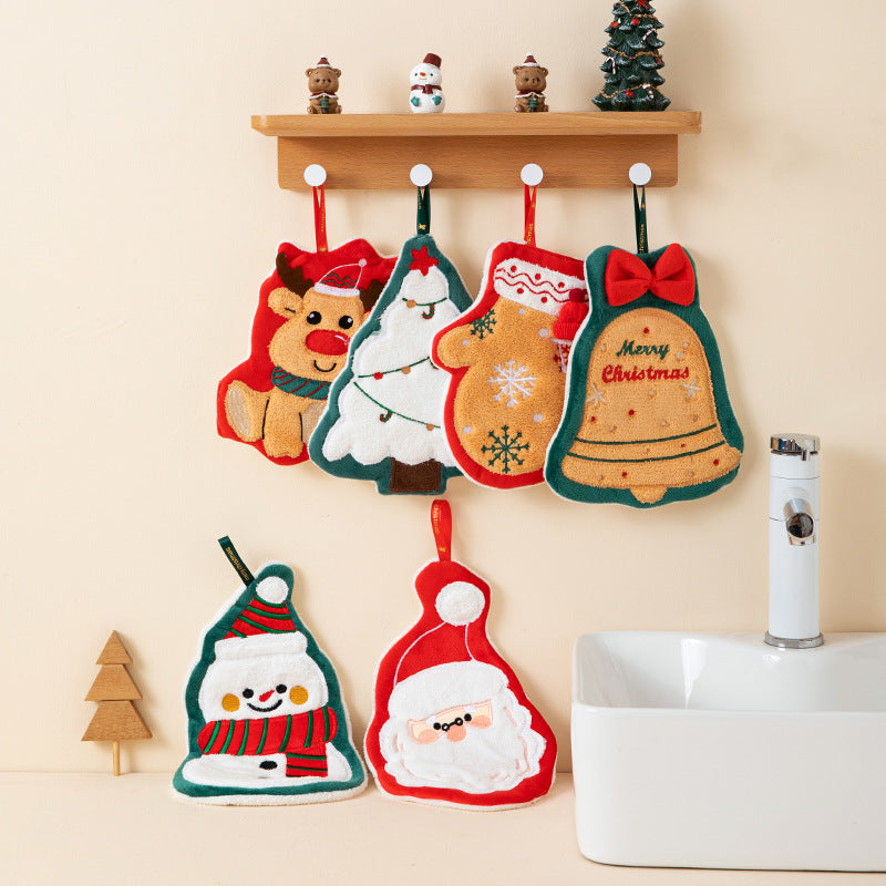 Adorable Holiday Gift For Toddlers Cute Christmas Baby Towel Festive Cartoon Design Kids Bath Towel 2