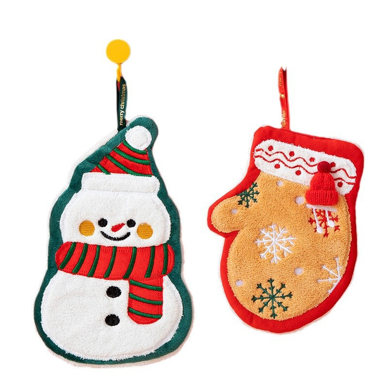 Adorable Holiday Gift For Toddlers Cute Christmas Baby Towel Festive Cartoon Design Kids Bath Towel 3