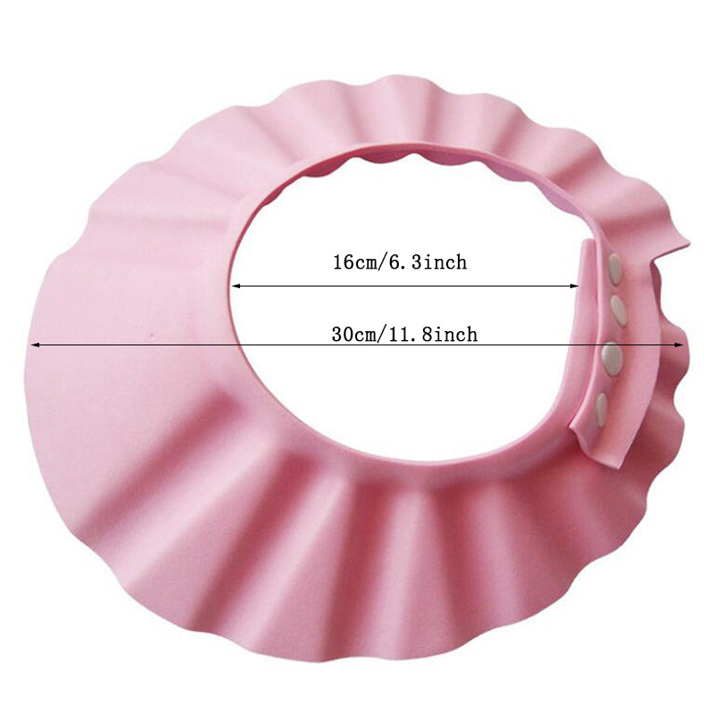 Adjustable Baby Shower Cap For Children Protect Ears Eyes During Shower 5