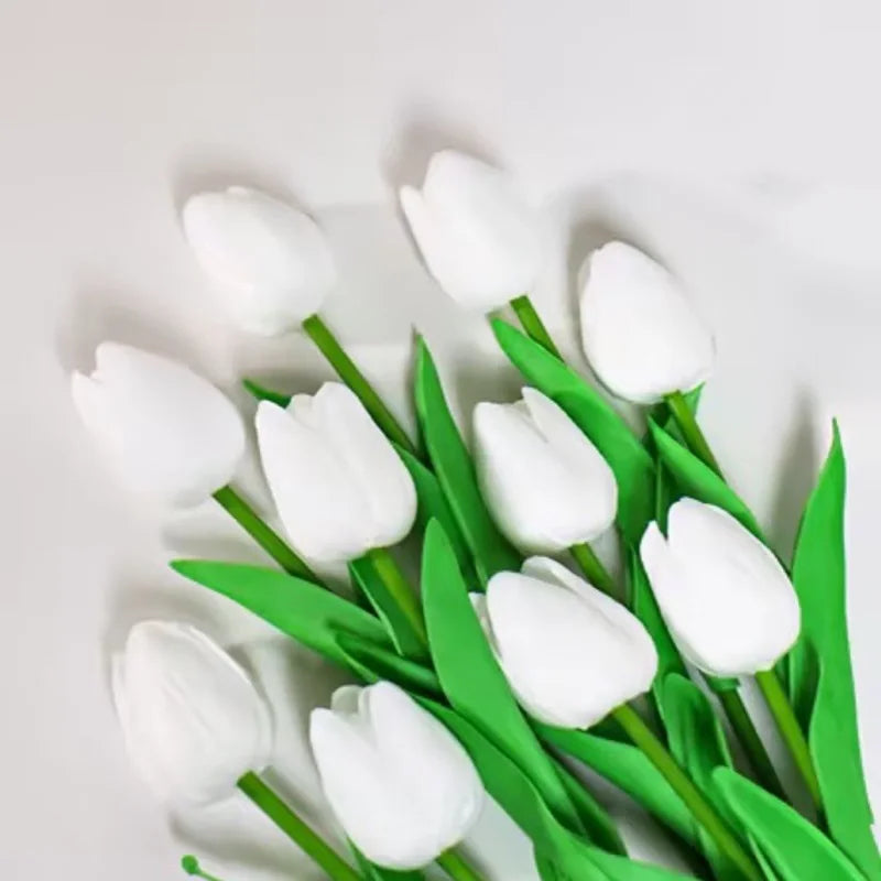 Artificial Tulips, Real Touch Flowers, Tulip Bouquet Decor, Fake Flowers for Home and Wedding Decorations