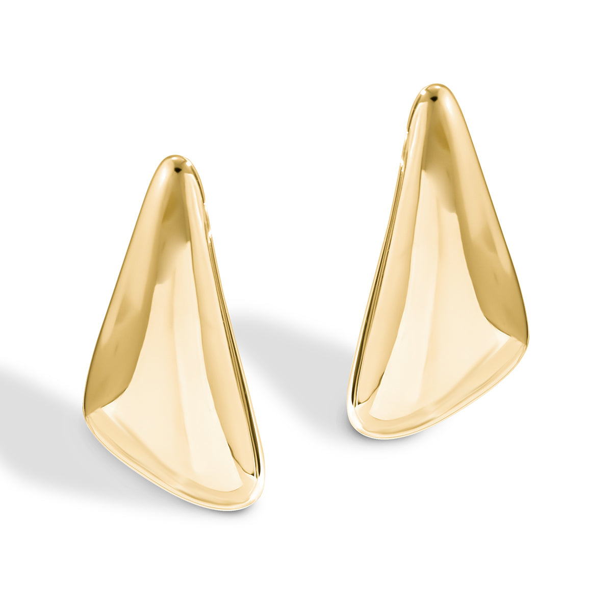 Ingemark Vintage Punk Smooth Metal Stud Earrings Women 2024 Trend Goth Geometric Piercing Earrings  3