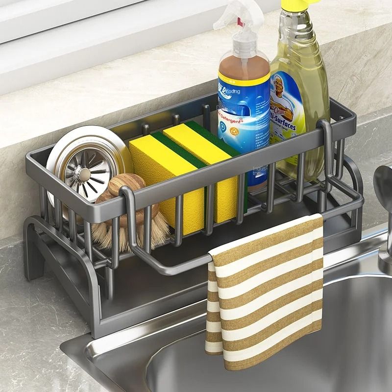 Kitchen Cloth And Sponge Draining Rack 5
