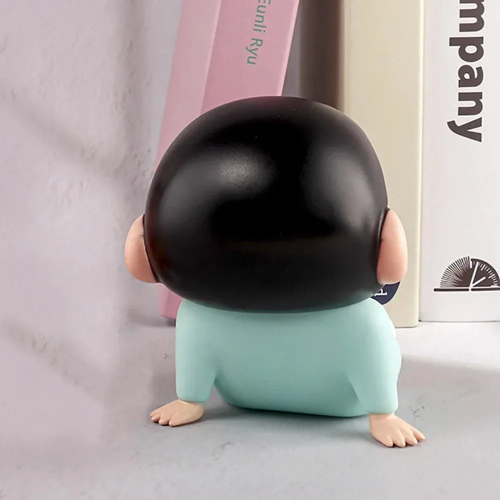 Figures Phone Holder Kawaii Anime Desktop Ornaments Cartoon Watching TV Phone Support Cute Doll Dec 4