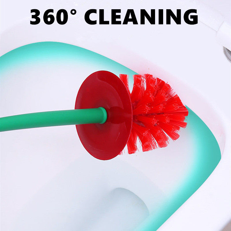 Lovely Lavatory Brush Toilet Cleaning Brush Cherry Shape With Holder Set 2