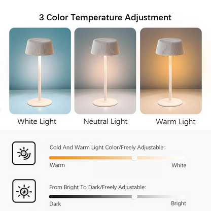 Creative Rechargeable LED Desk Lamp with Dimmable Night Light for Bedroom and Living Room